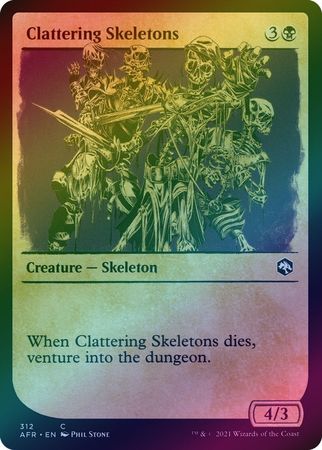 Clattering Skeletons 312 Showcase Rulebook Foil Clattering Skeletons 312 Showcase Rulebook Foil