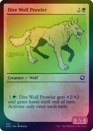 Dire Wolf Prowler 325 Showcase Rulebook Foil Dire Wolf Prowler 325 Showcase Rulebook Foil