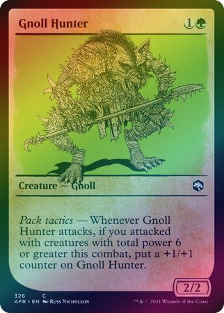 Gnoll Hunter 326 Showcase Rulebook Foil Gnoll Hunter 326 Showcase Rulebook Foil