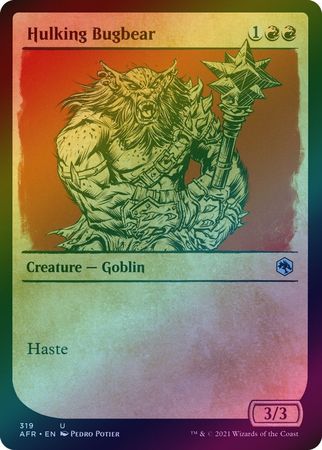 Hulking Bugbear 319 Showcase Rulebook Foil Adventures in the Forgotten Realms Collector Booster Foil Singles Hulking Bugbear 319 Showcase Rulebook Foil Adventures in the Forgotten Realms Collector Booster Foil Singles