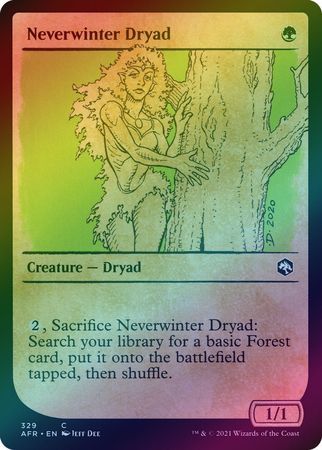 Neverwinter Dryad 329 Showcase Rulebook Foil Neverwinter Dryad 329 Showcase Rulebook Foil