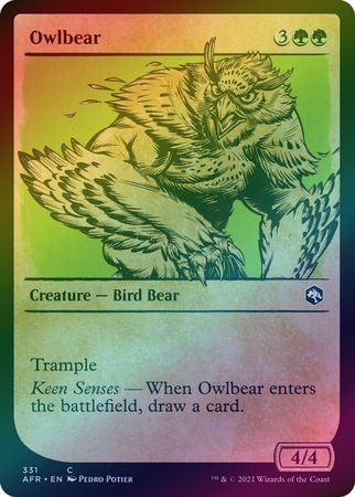 Owlbear 331 Showcase Rulebook Foil Owlbear 331 Showcase Rulebook Foil
