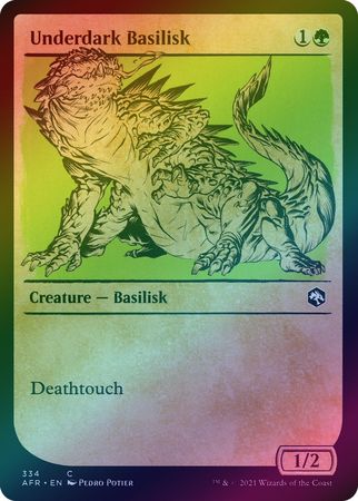 Underdark Basilisk 334 Showcase Rulebook Foil Underdark Basilisk 334 Showcase Rulebook Foil