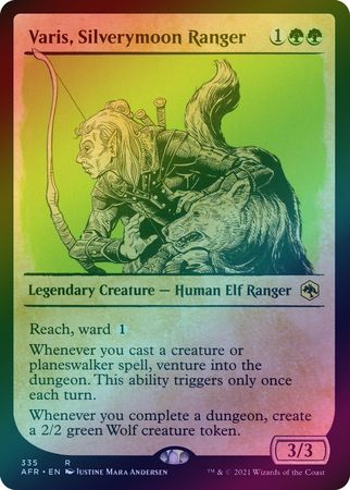 Varis Silverymoon Ranger 335 Showcase Rulebook Foil Varis Silverymoon Ranger 335 Showcase Rulebook Foil