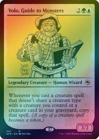 Volo Guide to Monsters 347 Showcase Rulebook Foil Volo Guide to Monsters 347 Showcase Rulebook Foil