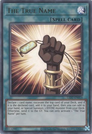 The True Name LED7 EN014 Ultra Rare Unlimited Legendary Duelists Rage of Ra Unlimited Singles The True Name LED7 EN014 Ultra Rare Unlimited Legendary Duelists Rage of Ra Unlimited Singles