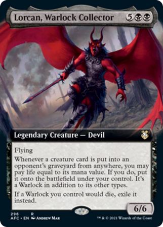 Lorcan Warlock Collector 296 Extended Art Lorcan Warlock Collector 296 Extended Art