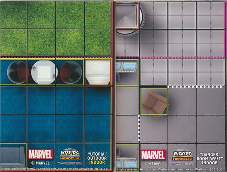 Details about   Heroclix 2002 Map A Indoor Map B Outdoor USED LE Limited Edition 