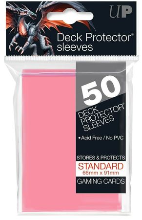 Ultra Pro Bright Pink 50ct Standard Deck Protector Sleeves UP15257 Sleeves Ultra Pro Bright Pink 50ct Standard Deck Protector Sleeves UP15257 Sleeves