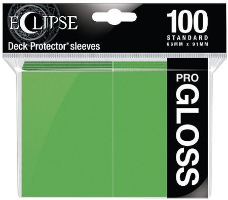 Ultra Pro Eclipse Gloss Lime Green 100ct Standard Sleeves UP15606 Sleeves Ultra Pro Eclipse Gloss Lime Green 100ct Standard Sleeves UP15606 Sleeves