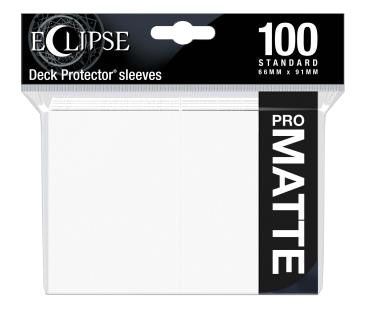 Ultra Pro Eclipse Matte Arctic White 100ct Standard Sleeves UP15612 Sleeves Ultra Pro Eclipse Matte Arctic White 100ct Standard Sleeves UP15612 Sleeves