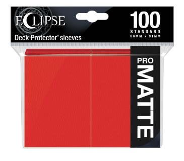 Ultra Pro Eclipse Matte Apple Red 100ct Standard Sleeves UP15616 Sleeves Ultra Pro Eclipse Matte Apple Red 100ct Standard Sleeves UP15616 Sleeves