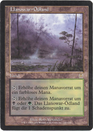 Llanowar Odland Llanowar Wastes German 141 143 Llanowar Odland Llanowar Wastes German 141 143