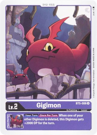 Gigimon BT5 006 Uncommon Battle of Omni BT05 Singles Gigimon BT5 006 Uncommon Battle of Omni BT05 Singles