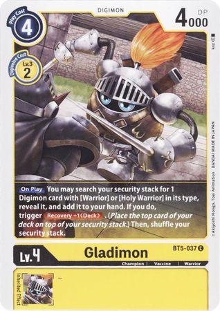 Gladimon BT5 037 Common BT05 Singles Gladimon BT5 037 Common BT05 Singles