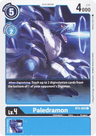 Paledramon BT5 025 Common BT05 Singles Paledramon BT5 025 Common BT05 Singles