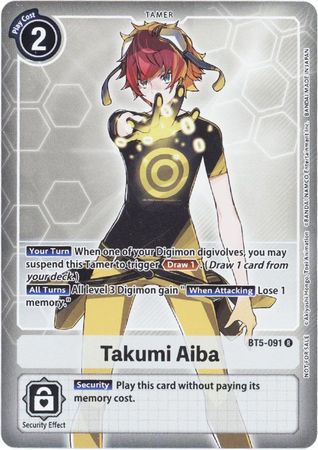 Takumi Aiba Box Topper BT5 091 Rare BT05 Singles Takumi Aiba Box Topper BT5 091 Rare BT05 Singles