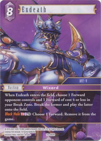 Exdeath 14 080R Rare Opus XIV Collection Crystal Abyss Singles Exdeath 14 080R Rare Opus XIV Collection Crystal Abyss Singles