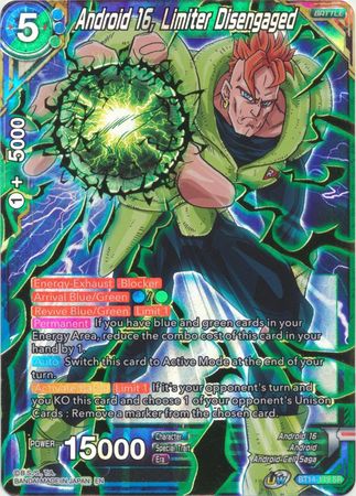 Android 16 Limiter Disengaged BT14 149 Super Rare Android 16 Limiter Disengaged BT14 149 Super Rare