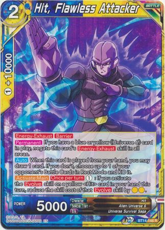 Hit Flawless Attacker BT14 146 Rare Hit Flawless Attacker BT14 146 Rare
