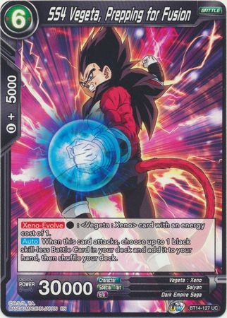 SS4 Vegeta Prepping for Fusion BT14 127 Uncommon SS4 Vegeta Prepping for Fusion BT14 127 Uncommon