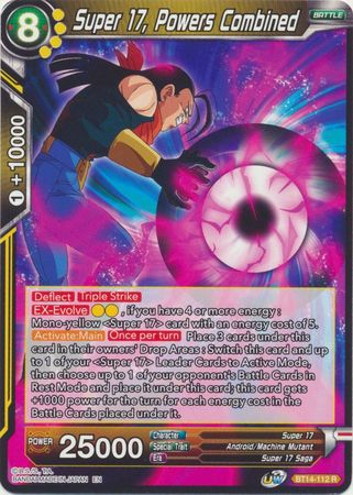 Super 17 Powers Combined BT14 112 Rare UW Series 5 Cross Spirits Singles Super 17 Powers Combined BT14 112 Rare UW Series 5 Cross Spirits Singles