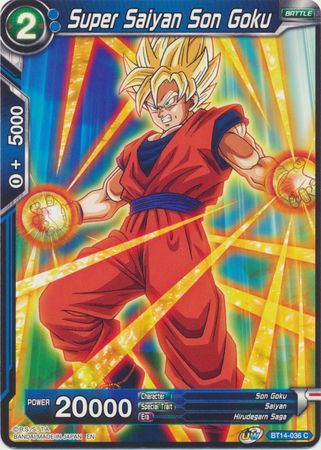 Super Saiyan Son Goku BT14 036 Common UW Series 5 Cross Spirits Singles Super Saiyan Son Goku BT14 036 Common UW Series 5 Cross Spirits Singles