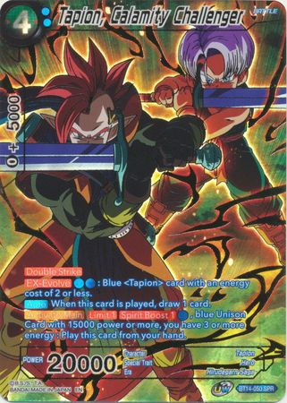 Tapion Calamity Challenger SPR BT14 050 Special Rare UW Series 5 Cross Spirits Singles Tapion Calamity Challenger SPR BT14 050 Special Rare UW Series 5 Cross Spirits Singles