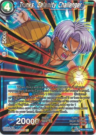 Dragon Ball Super Card Game la Force du Serment BT4-032 VF/RARE FOIL Trunks 