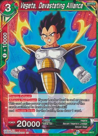 Vegeta Devastating Alliance BT14 144 Common UW Series 5 Cross Spirits Singles Vegeta Devastating Alliance BT14 144 Common UW Series 5 Cross Spirits Singles