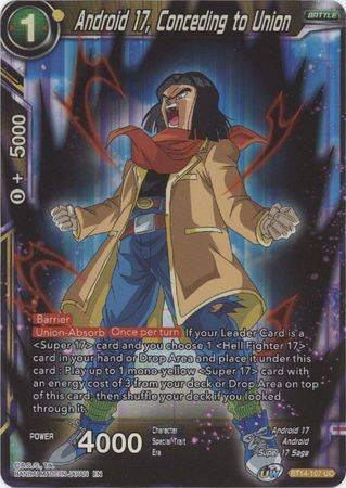 Android 17 Conceding to Union BT14 107 Uncommon Foil Android 17 Conceding to Union BT14 107 Uncommon Foil