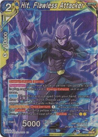 Hit Flawless Attacker BT14 146 Rare Foil UW Series 5 Cross Spirits Foil Singles Hit Flawless Attacker BT14 146 Rare Foil UW Series 5 Cross Spirits Foil Singles