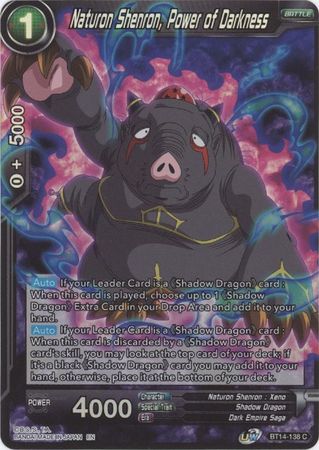 Naturon Shenron Power of Darkness BT14 138 Common Foil Naturon Shenron Power of Darkness BT14 138 Common Foil