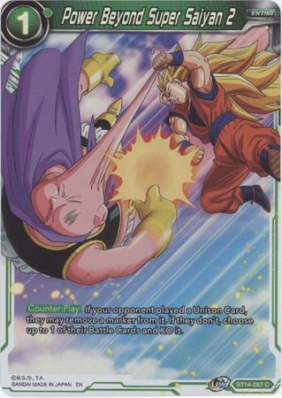 Power Beyond Super Saiyan 2 BT14 087 Common Foil UW Series 5 Cross Spirits Foil Singles Power Beyond Super Saiyan 2 BT14 087 Common Foil UW Series 5 Cross Spirits Foil Singles
