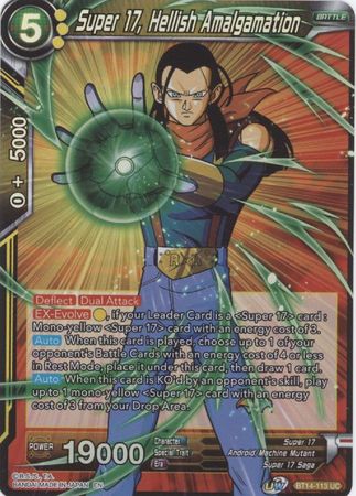Super 17 Hellish Amalgamation BT14 113 Uncommon Foil UW Series 5 Cross Spirits Foil Singles Super 17 Hellish Amalgamation BT14 113 Uncommon Foil UW Series 5 Cross Spirits Foil Singles