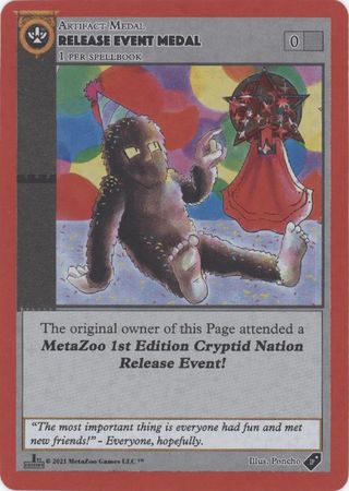Release Event Medal Cryptid Nation Release Promo Release Event Medal Cryptid Nation Release Promo
