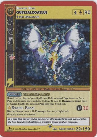 Quetzalcoatlus 22 159 Gold 1st Edition Cryptid Nation 1st Edition Singles Quetzalcoatlus 22 159 Gold 1st Edition Cryptid Nation 1st Edition Singles
