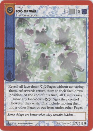Fog of War 127 159 Silver 1st Edition Fog of War 127 159 Silver 1st Edition