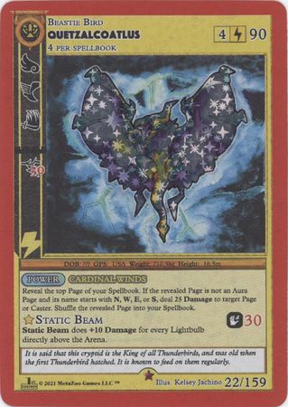 Quetzalcoatlus 22 159 Reverse Holo Gold 1st Edition Quetzalcoatlus 22 159 Reverse Holo Gold 1st Edition