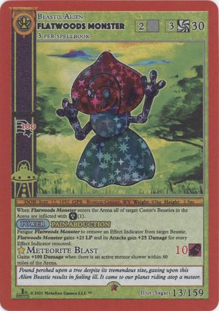 Flatwoods Monster 13 159 Reverse Holo Gold 1st Edition Flatwoods Monster 13 159 Reverse Holo Gold 1st Edition
