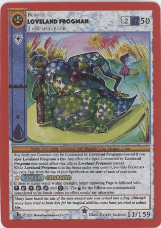 Loveland Frogman 11 159 Reverse Holo Gold 1st Edition Cryptid Nation 1st Edition Reverse Holo Singles Loveland Frogman 11 159 Reverse Holo Gold 1st Edition Cryptid Nation 1st Edition Reverse Holo Singles