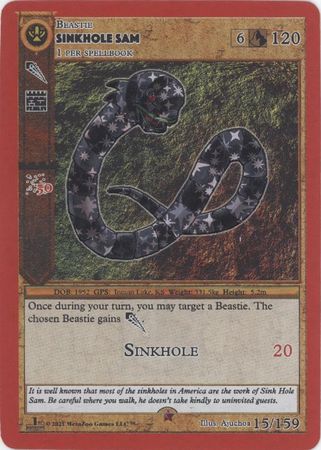 Sinkhole Sam 15 159 Reverse Holo Gold 1st Edition Cryptid Nation 1st Edition Reverse Holo Singles Sinkhole Sam 15 159 Reverse Holo Gold 1st Edition Cryptid Nation 1st Edition Reverse Holo Singles