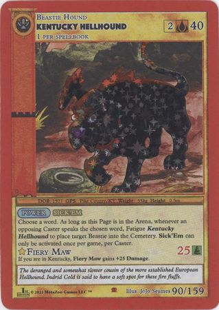 Kentucky Hellhound 90 159 Reverse Holo Silver 1st Edition Kentucky Hellhound 90 159 Reverse Holo Silver 1st Edition