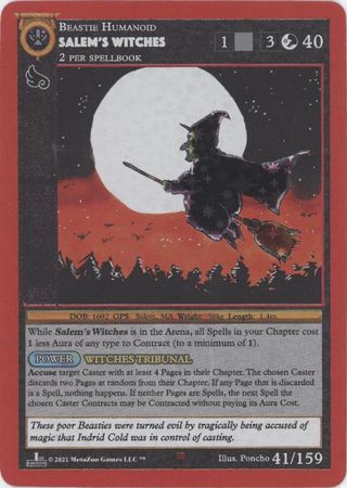 Salem s Witches 41 159 Reverse Holo Silver 1st Edition Cryptid Nation 1st Edition Reverse Holos Salem s Witches 41 159 Reverse Holo Silver 1st Edition Cryptid Nation 1st Edition Reverse Holos