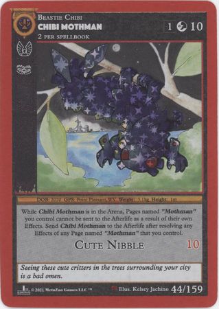 Chibi Mothman 44 159 Reverse Holo Bronze 1st Edition Chibi Mothman 44 159 Reverse Holo Bronze 1st Edition