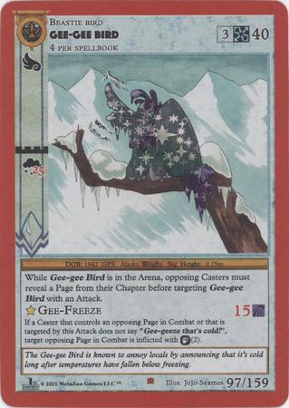 Gee Gee Bird 97 159 Reverse Holo Bronze 1st Edition Gee Gee Bird 97 159 Reverse Holo Bronze 1st Edition