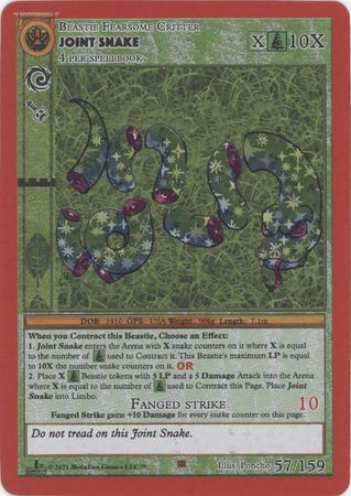 Joint Snake 57 159 Reverse Holo Bronze 1st Edition Joint Snake 57 159 Reverse Holo Bronze 1st Edition