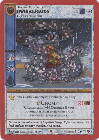 Sewer Alligator 126 159 Reverse Holo Bronze 1st Edition Sewer Alligator 126 159 Reverse Holo Bronze 1st Edition