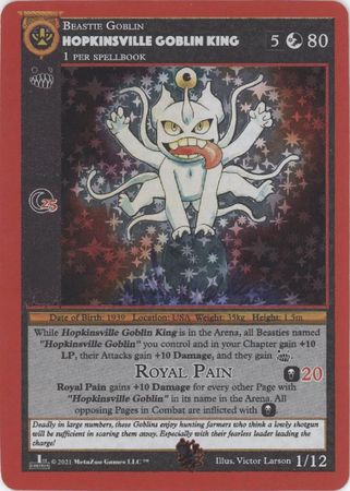 MetaZoo TCG: Cryptid Nation Theme Deck - Hopkinsville Goblin King