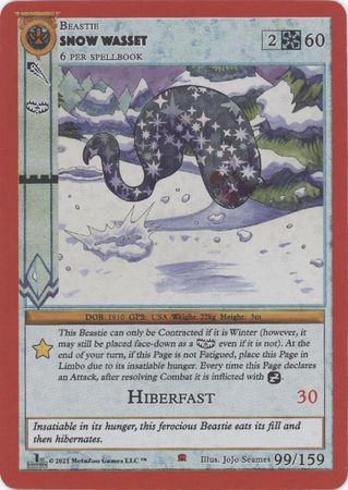 Snow Wasset 99 159 Reverse Holo Bronze 1st Edition Snow Wasset 99 159 Reverse Holo Bronze 1st Edition